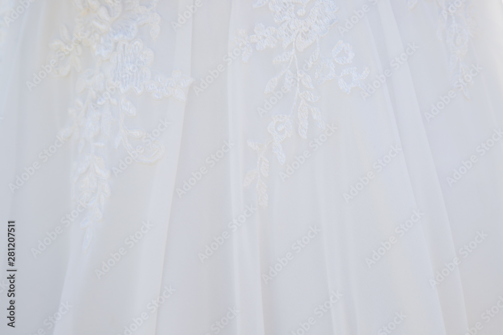 Détail de la robe de la mariée Détail de la robe de la mariée