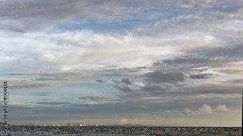 clouds over the sea