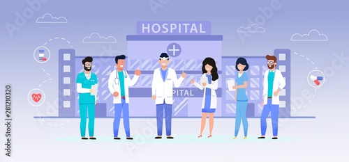 Website, Landing Page Hospital, Doctors and Nurses