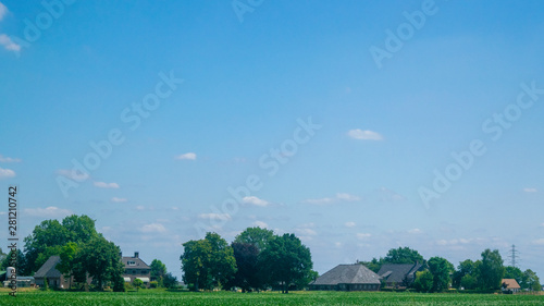 Dutch country view looking to a meadow