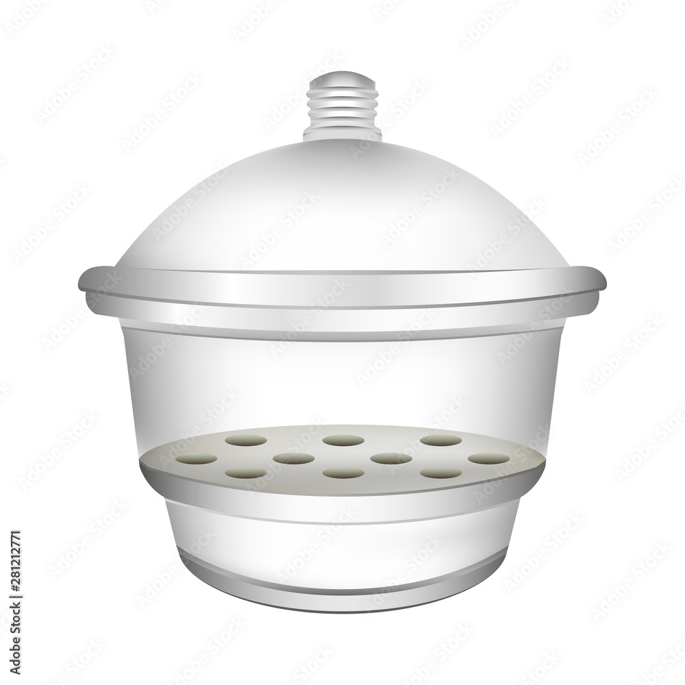 Vector realistic illustration of scientific laboratory vacuum