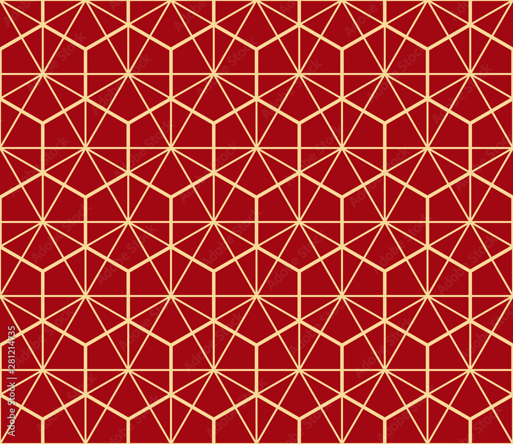 The geometric pattern with lines. Seamless vector background. Gold and red texture. Graphic modern pattern. Simple lattice graphic design The geometric pattern with lines. Seamless vector background. Gold and red texture. Graphic modern pattern. Simple lattice graphic design