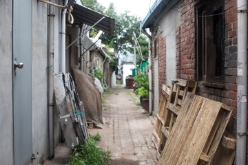 Keuken achterwand Smal steegje Oude smalle steeg in Korea  © bong