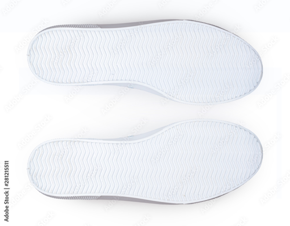 Bottom of shoes, isolated on white background. Bottom of shoes, isolated on white background.