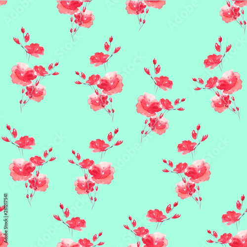 Wallpaper Mural Beautiful flower art water color illustration art Torontodigital.ca