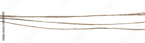 Rope isolated on white background texture  with clipping path  