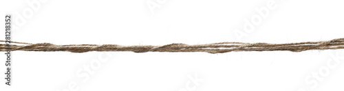 Rope isolated on white background texture, with clipping path 