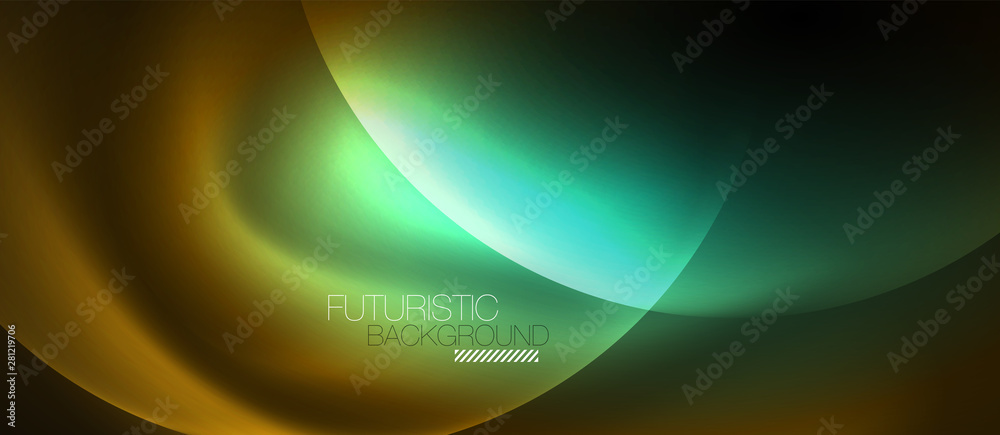 Shiny neon circles abstract background Shiny neon circles abstract background