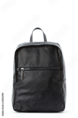 Men's handbag backpack isolated on white background