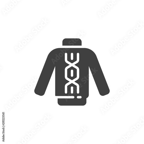 Sweater vector icon. filled flat sign for mobile concept and web design. Turtleneck sweater glyph icon. Symbol, logo illustration. Vector graphics