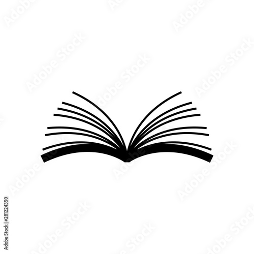 Book icon. simple flat vector illustration.