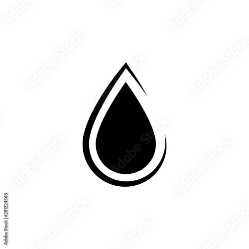 Drop water icon. simple flat vector illustration