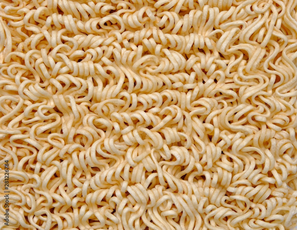 Close up instant noodle background Close up instant noodle background