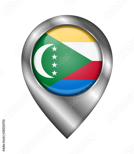 Flag of Comoros. Vector Sign and Icon. Location Symbol Shape. Silver Free Download Flag of Comoros. Vector Sign and Icon. Location Symbol Shape. Silver - GFXLoad