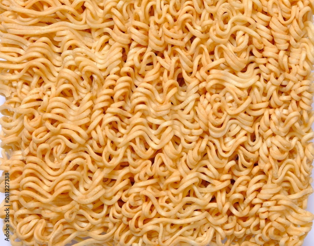 Close up instant noodle background Close up instant noodle background