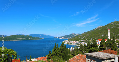 Panoramic view from Neum town in Bosnia and Herzegovina, Europe