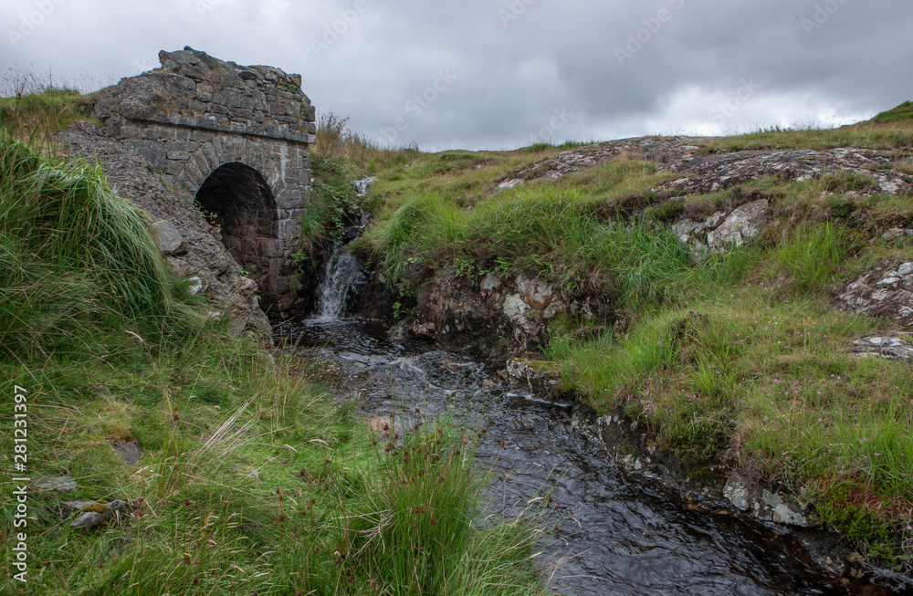 Connemara Ireland heather and peat fields