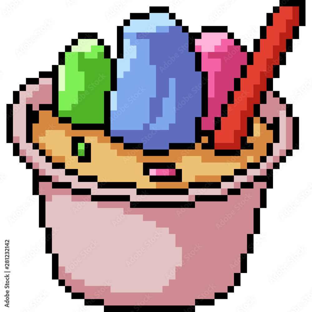 vector pixel art jelly snack vector pixel art jelly snack