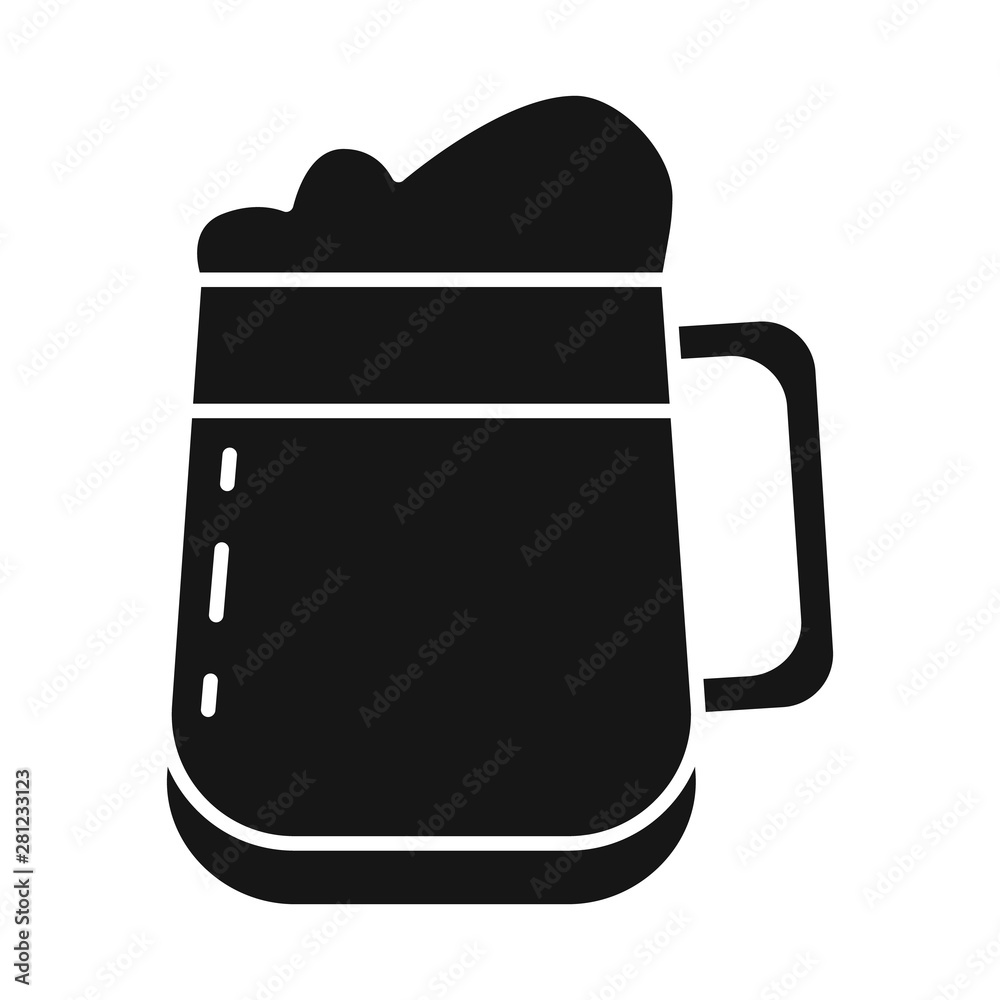 Vector design of mug and glass icon. Collection of mug and pint stock symbol for web. Vector design of mug and glass icon. Collection of mug and pint stock symbol for web.