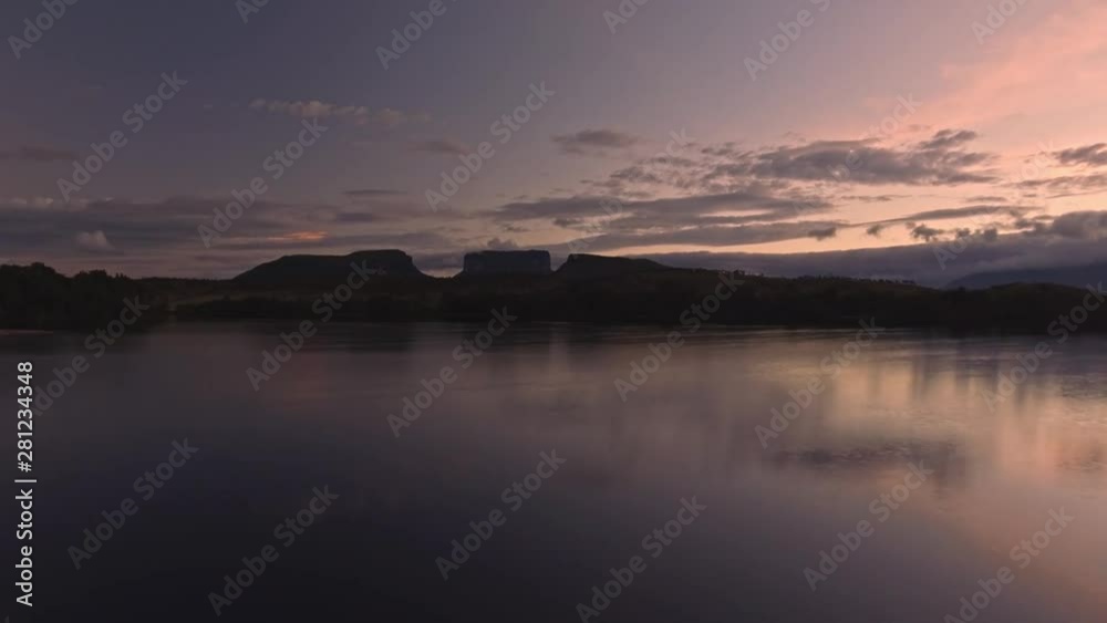 Aerial view of Canaima National Park tepuis: Kurun, Kusary and Kurawaik. Venezuela. Canaima is visited for tourist all around the world. Aerial view of Canaima National Park tepuis: Kurun, Kusary and Kurawaik. Venezuela. Canaima is visited for tourist all around the world.