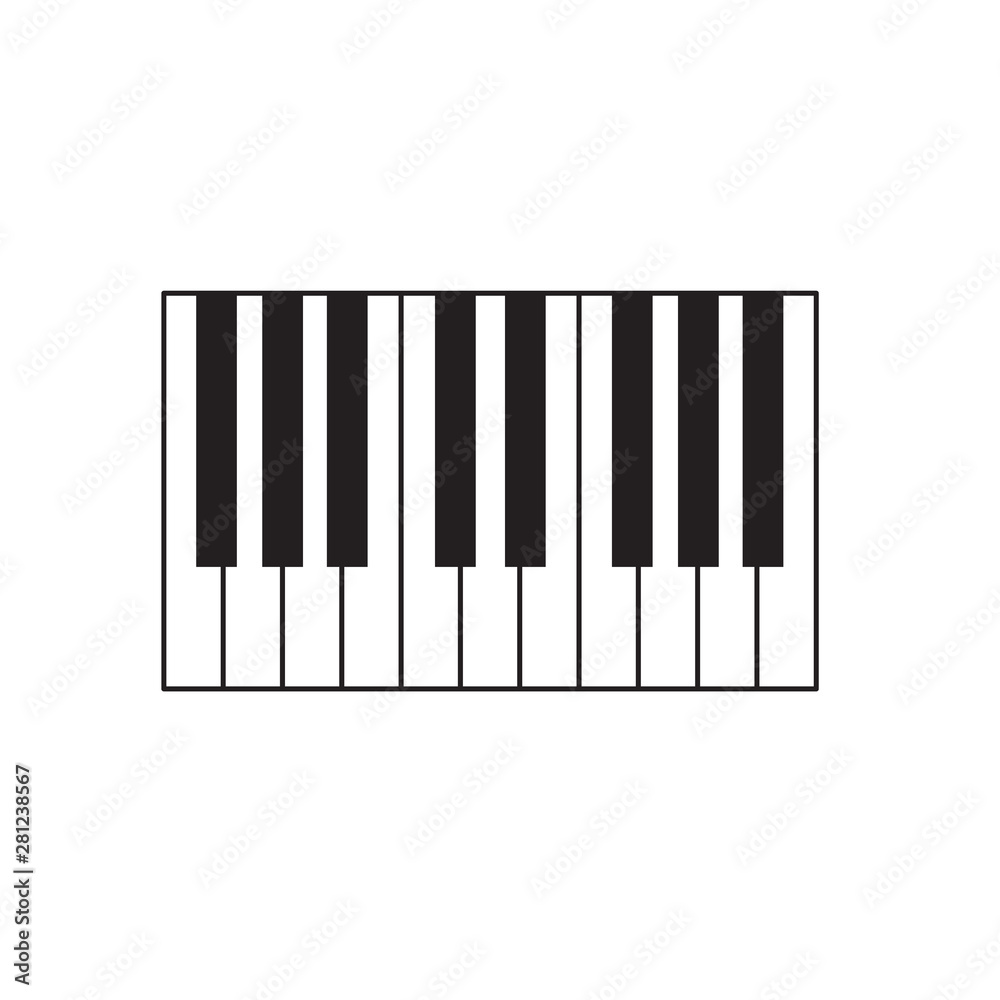 piano keys icon- vector illustration piano keys icon- vector illustration
