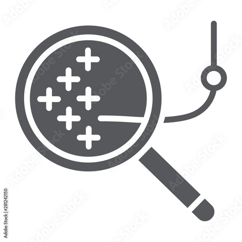 Cross stitch glyph icon, needlework and sew, embroidery sign, vector graphics, a solid pattern on a white background.