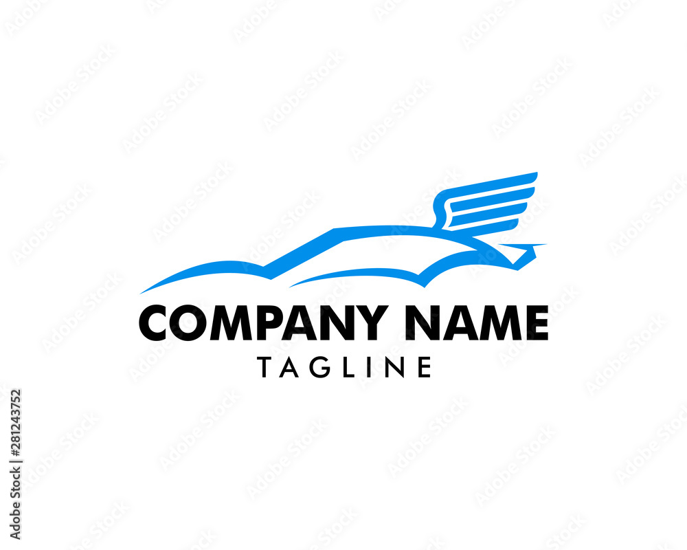 Car and wings logo symbol or icon template Car and wings logo symbol or icon template
