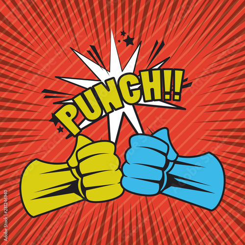Comic book explosion pop art cartoon
