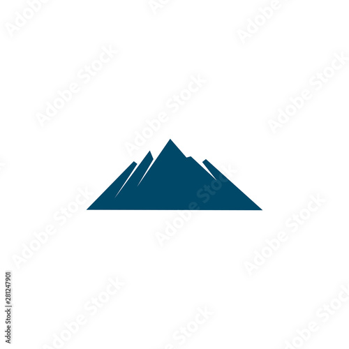 Mountain icon logo design vector template