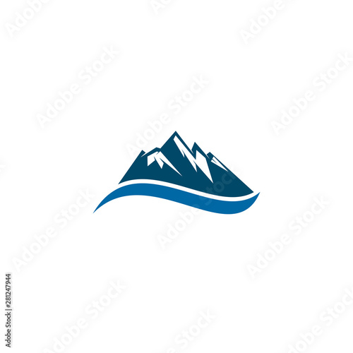 Mountain icon logo design vector template © dimensi design