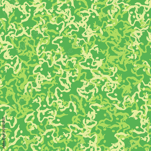 Summer camouflage of various shades of green and yellow colors