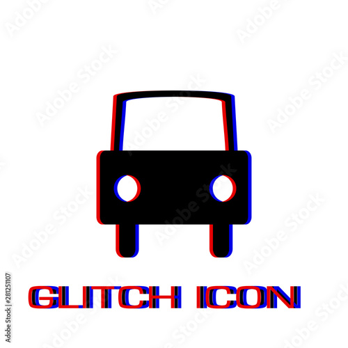Car icon flat.