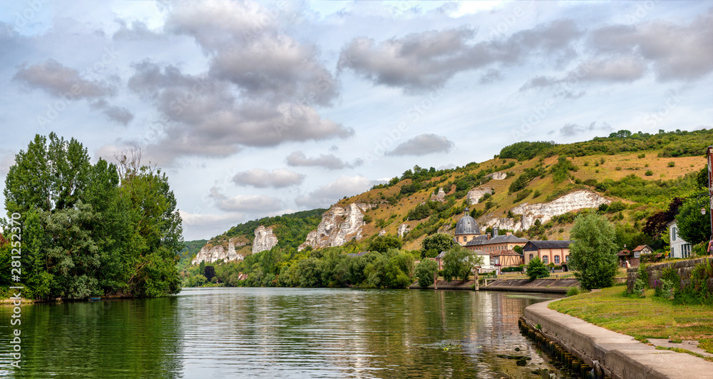 The River Seine and Les Andelys, Normandy, France