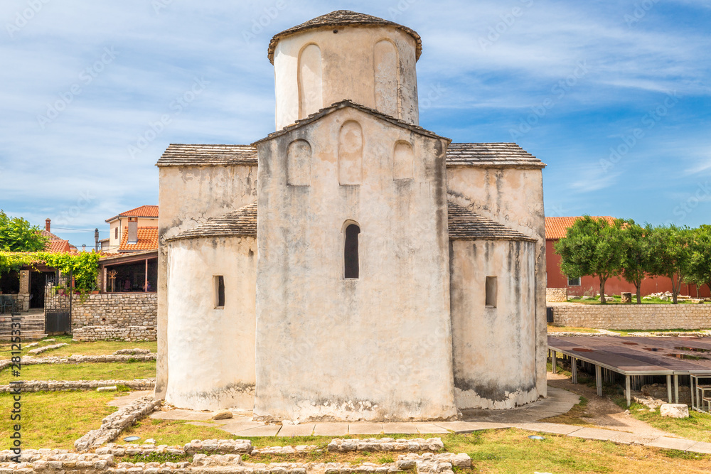 Church of the Holy Cross in Nin town in the Zadar County of Croatia, Europe.