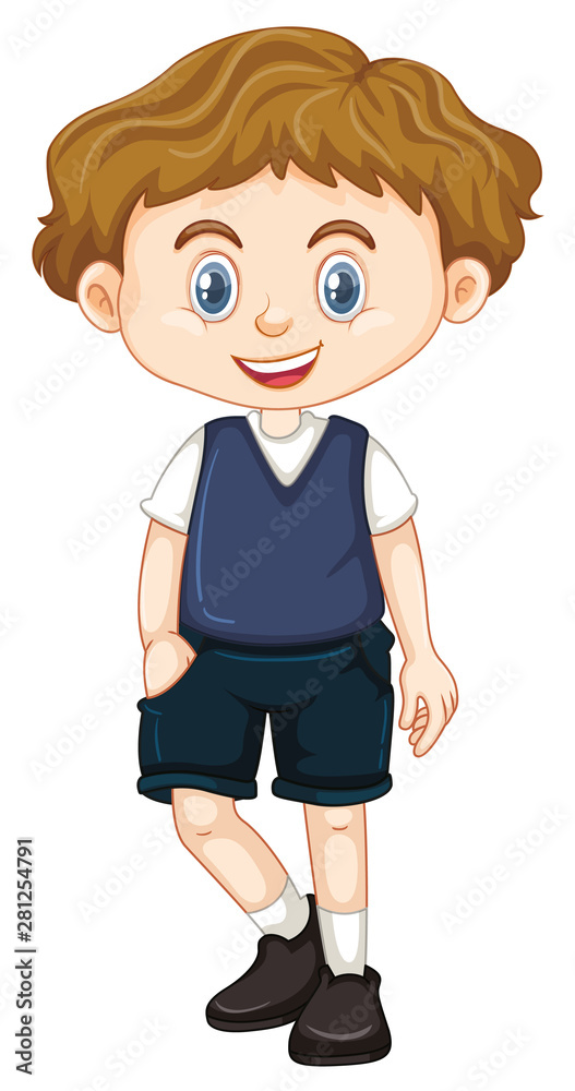 Cute happy smiling child isolated on white background Cute happy smiling child isolated on white background