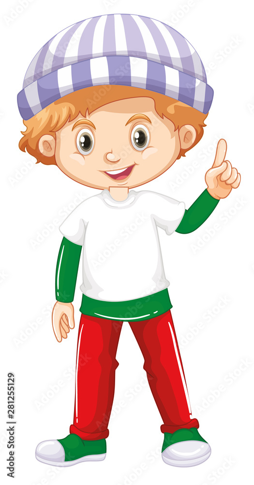 Cute happy smiling child isolated on white background