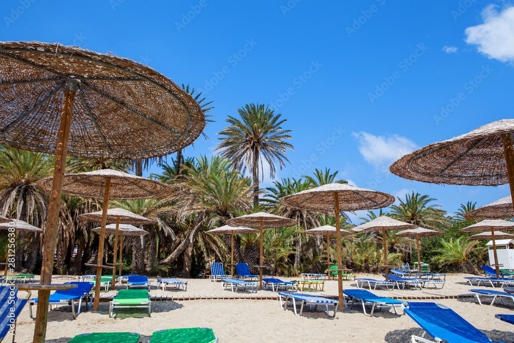 Vai beautiful beach. Crete, Greece.