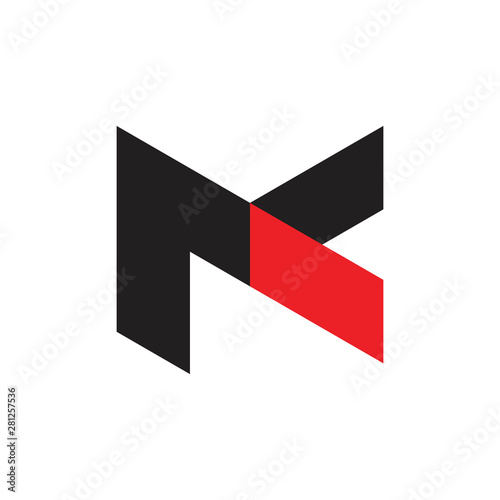 simple geometric letter mk logo vector Free Download simple geometric letter mk logo vector - GFXLoad