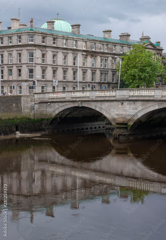 Dublin Ireland river Dodder bridge