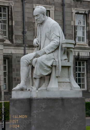 Photography Dublin Ireland statue at university