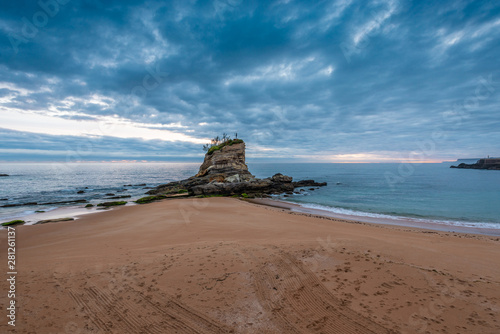 Camello Beach in Santander, Cantabria, Spain.