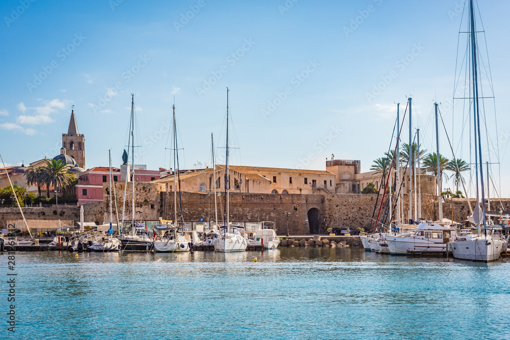 Fototapeta premium Alghero city in Sardinia, Italy.