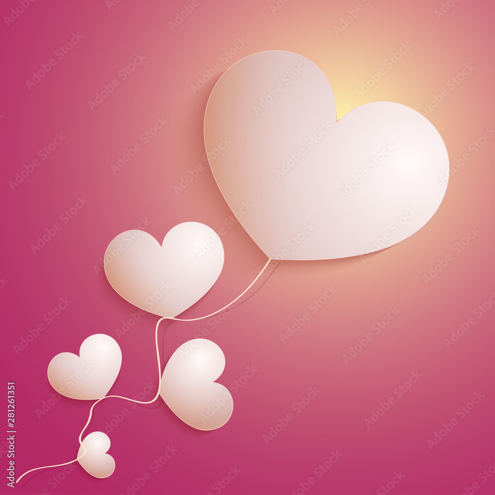 Valentine s Day abstract background. romantic concept art