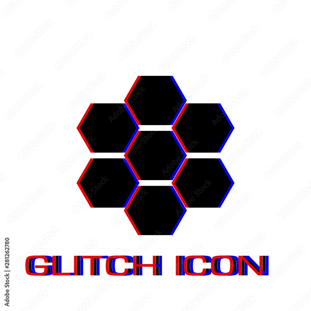 Honeycomb icon flat
