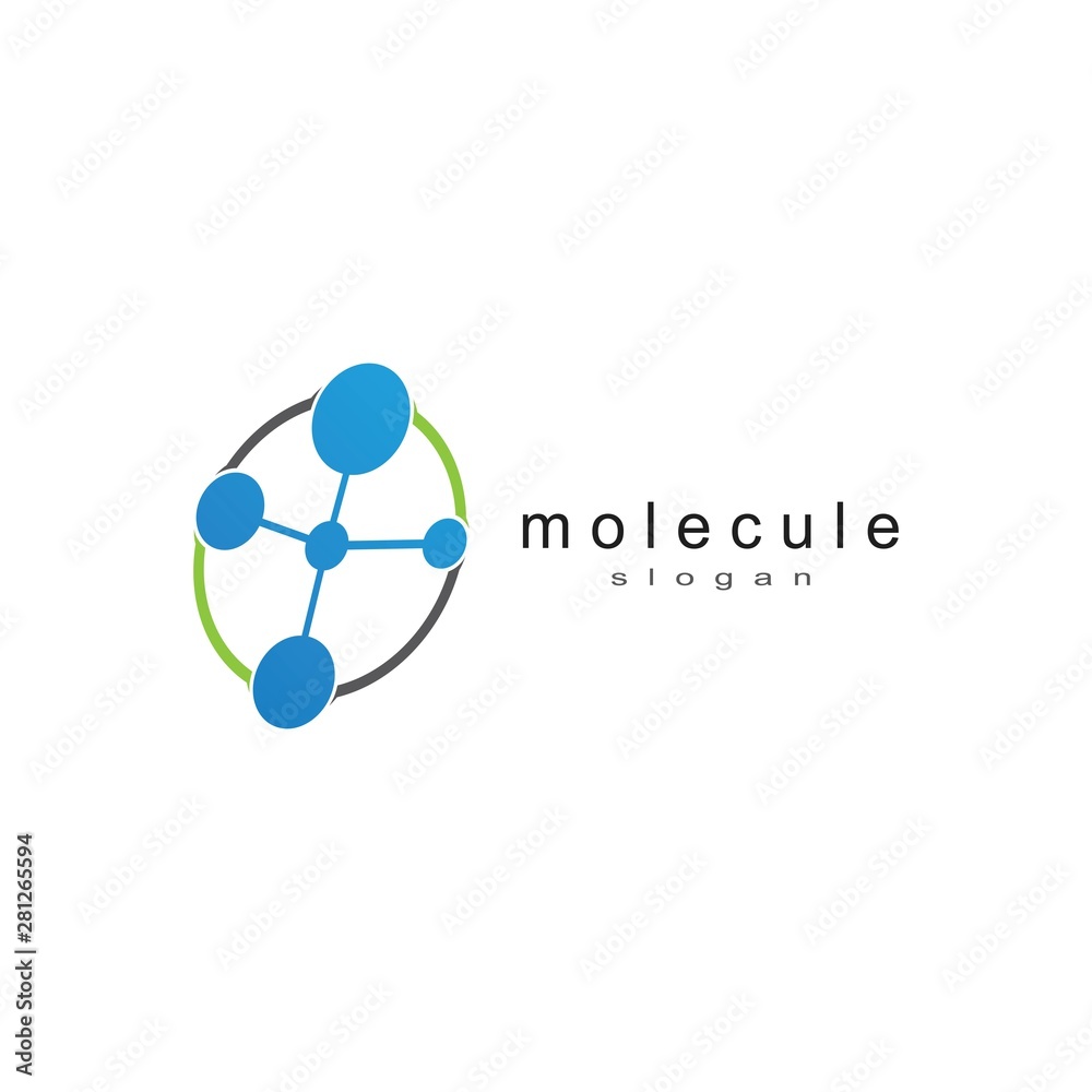 Molecule logo template vector icon Molecule logo template vector icon
