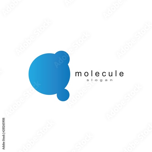 Molecule logo template vector icon