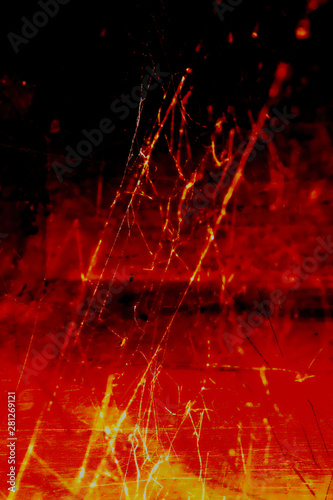 Molten volcanic lava abstract art