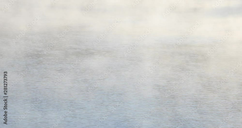 Fog on the river. Sunny summer morning Fog on the river. Sunny summer morning