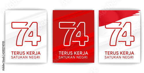 74th Indonesia independence day, dirgahayu republik indonesia translation happy independence day republic of indonesia 