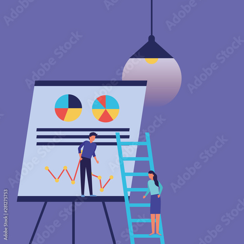 Workflow and infographic vector design